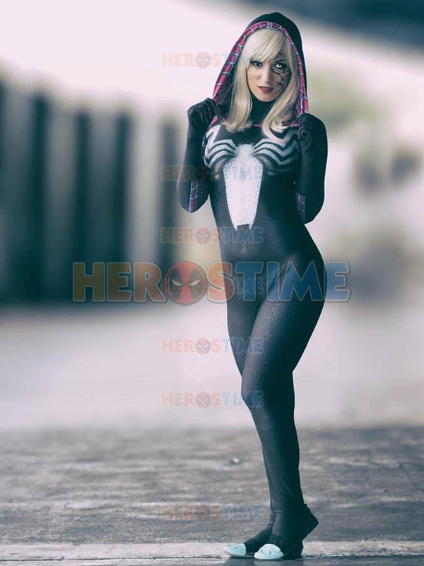 Gwenom Cosplay Costume Woman Venom Symbiote Gwen Spider Suit